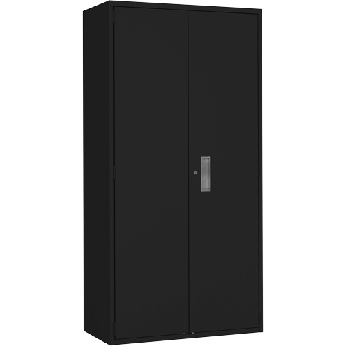 Wardrobe Storage Cabinet, Steel, 36" W x 18" D x 72" H, Black The Estey Group