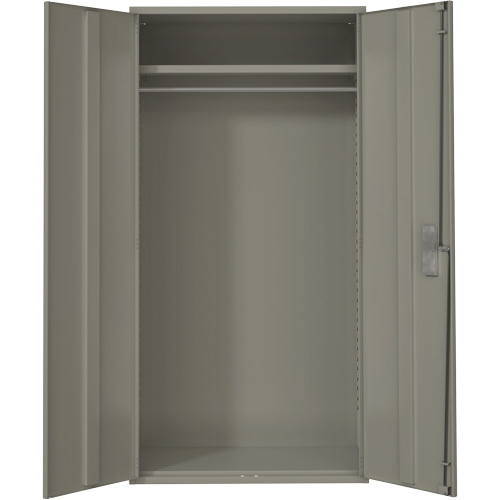 Armoire garde-robe, Acier, 36" la x 18" p x 72" h, Gris The Estey Group