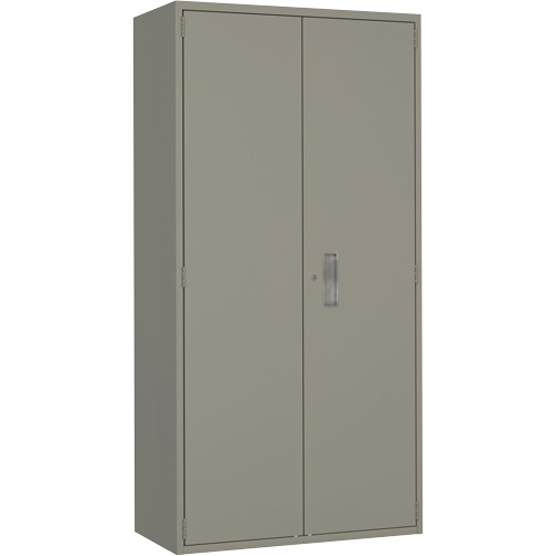 Combination Storage Cabinet, Steel, 6 Shelves, 72" H x 36" W x 18" D, Grey The Estey Group