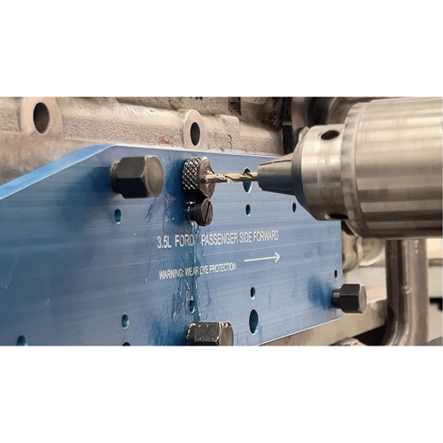 Gabarit de perçage pour installation sur collecteur pour Ford 3,5 L Ecoboost The Estey Group