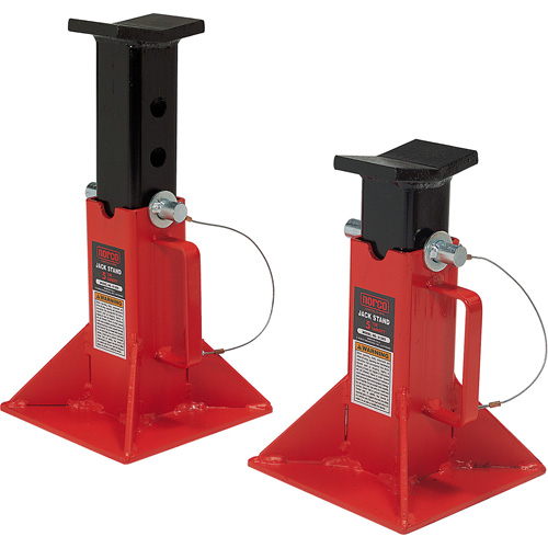 Jack Stands, Locking Pin, 5 tons Capacity, 9-1/2" - 15-3/4" H The Estey Group
