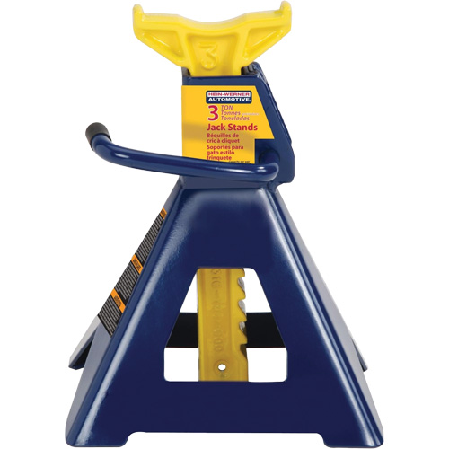 Jack Stand, Locking Handle/Ratchet, 3 tons Capacity, 19" H The Estey Group