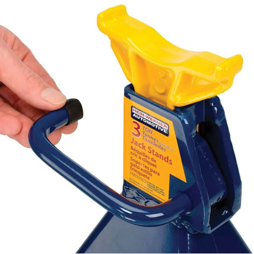 Jack Stand, Locking Handle/Ratchet, 3 tons Capacity, 19" H The Estey Group