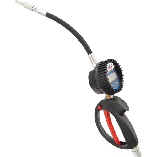 D&eacute;bitm&egrave;tre &eacute;lectronique de lubrifiant avec rallonge flexible &agrave; 90° The Estey Group