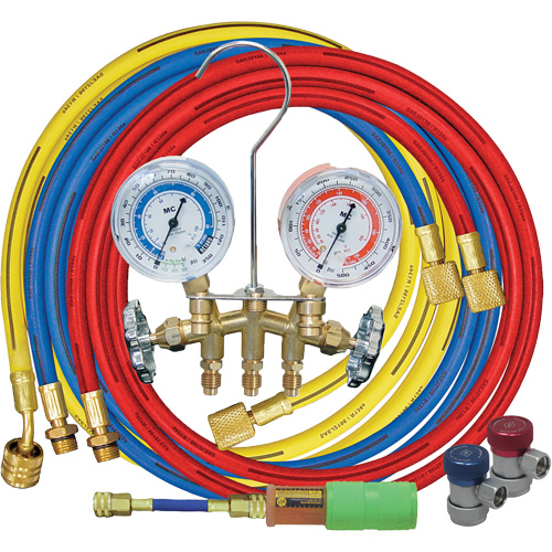 Manifold Gauge Set with Manual Couplers & Mini Dye Injector The Estey Group