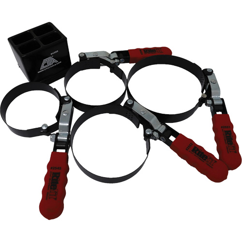 4 Pc. Oil Filter Wrench with Stand The Estey Group