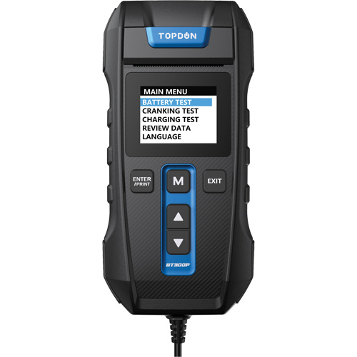 Testeur de batterie, de charge et de d&eacute;marrage BT300P avec imprimante The Estey Group