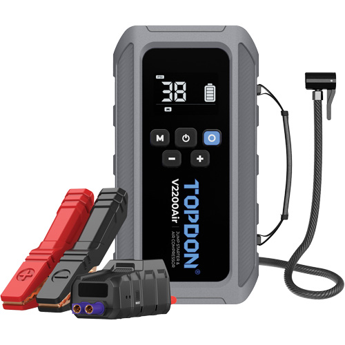V2200Air 2-in-1 2200 Peak Amp Jump Starter & Tire Inflator The Estey Group