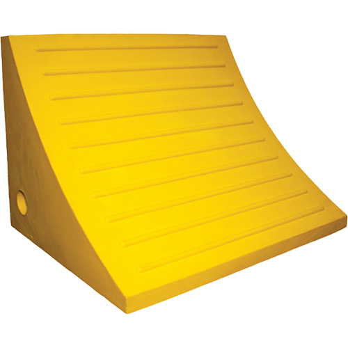 Cale de roue, Polyur&eacute;thane, Jaune, 15-1/4" la x 12-1/8'' p x 10-3/4" h The Estey Group