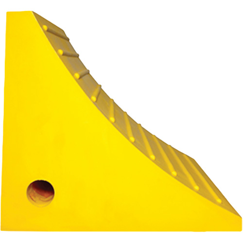 Cale de roue, Polyur&eacute;thane, Jaune, 15-1/4" la x 12-1/8'' p x 10-3/4" h The Estey Group