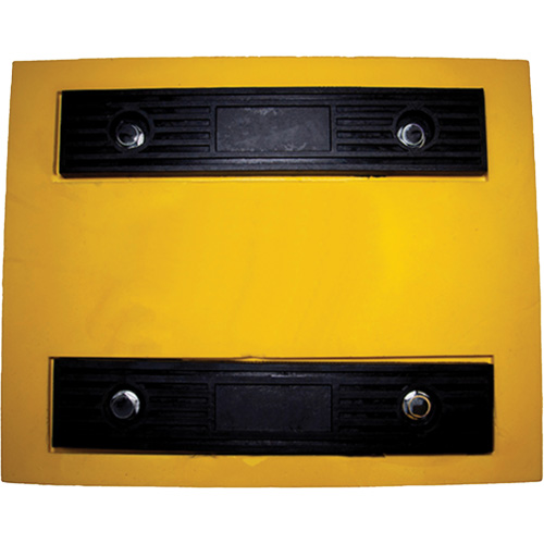 Cale de roue, Polyur&eacute;thane, Jaune, 15-1/4" la x 12-1/8'' p x 10-3/4" h The Estey Group