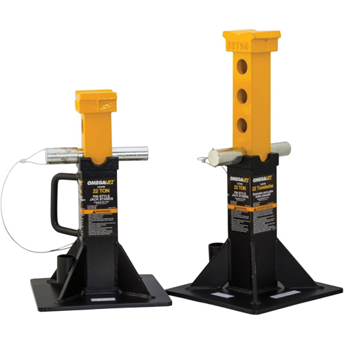 Heavy-Duty Jack Stand, Locking Pin, 22 Tons Capacity, 12-1/4" - 19-7/8" H The Estey Group