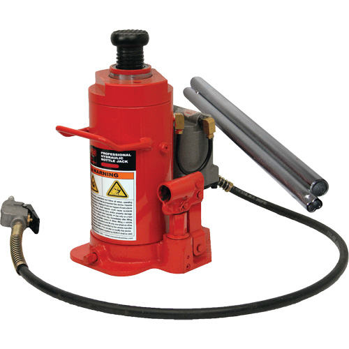 Cric-bouteille hydraulique de hauteur standard, 12 tonne(s), Air comprim&eacute;/hydraulique, 19-3/4" Hauteur &eacute;lev&eacute;e The Estey Group