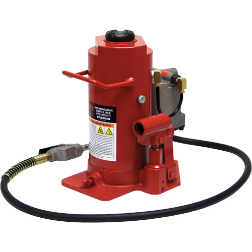 Cric-bouteille hydraulique de hauteur standard, 20 tonne(s), Air comprim&eacute;/hydraulique, 20-1/2" Hauteur &eacute;lev&eacute;e The Estey Group