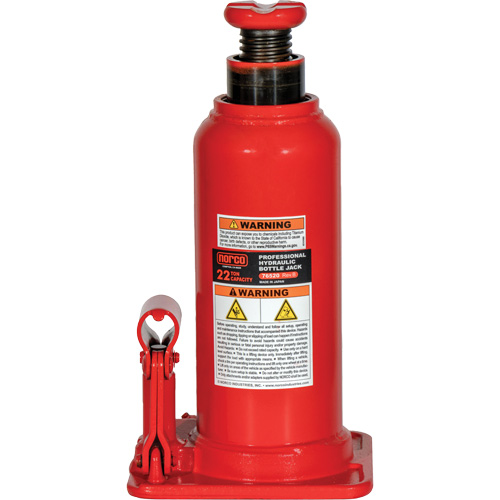 Professional Hydraulic Bottle Jack, 22 Ton(s), 20-49/250" Raised Height The Estey Group