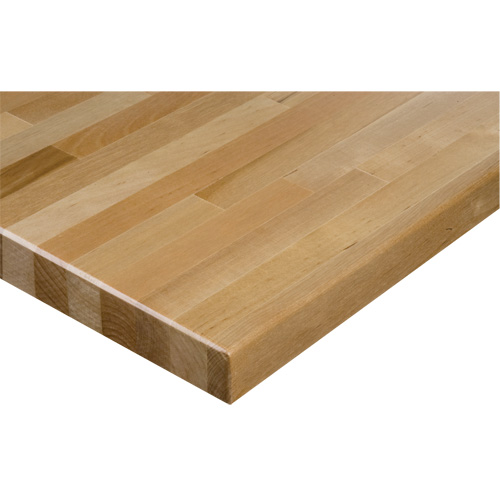 Hardwood Workbench Top, 48" W x 30" D, Square Edge, 1-1/4" Thick The Estey Group