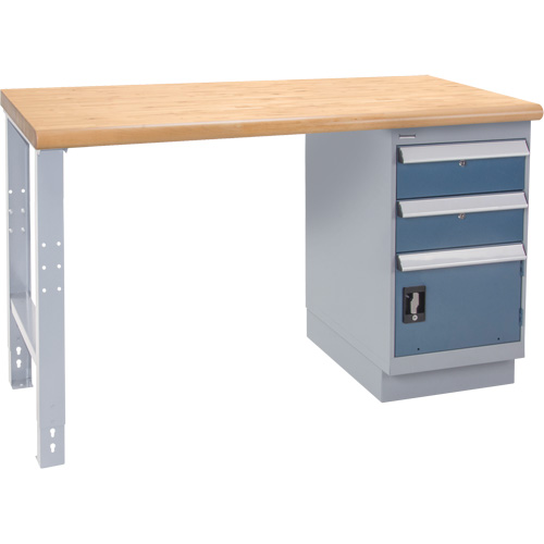 &eacute;tabli industriel, Porte a/combinaison de tiroirs, Cap 1000 lb, 36" la x 60" p, 34" h The Estey Group