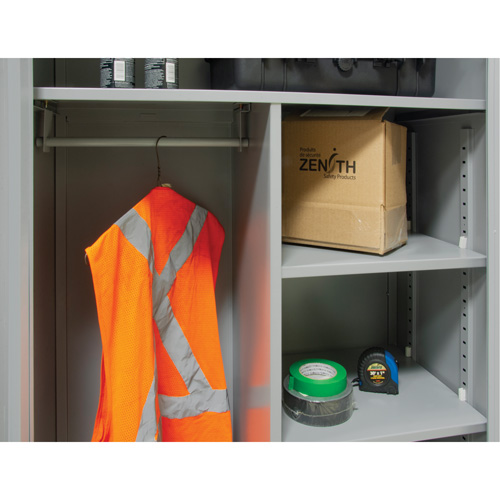 Combination Storage Cabinet, 36" W x 18" D x 72" H, Grey The Estey Group