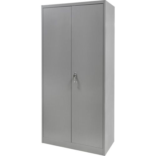 Wardrobe Storage Cabinet, Steel, 36" W x 18" D x 72" H, Grey The Estey Group