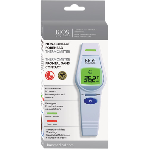 Thermom&egrave;tre frontal sans contact, 0°C - 100.0°C (32,0°F - 212,0°F), &eacute;missivit&eacute; Fixe The Estey Group