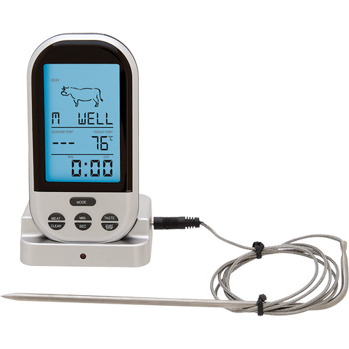 Thermom&egrave;tre &agrave; viande et &agrave; volaille sans fil, Contact, Num&eacute;rique, 32-482°F (0-250°C) The Estey Group
