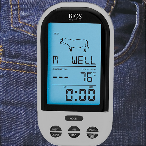 Thermom&egrave;tre &agrave; viande et &agrave; volaille sans fil, Contact, Num&eacute;rique, 32-482°F (0-250°C) The Estey Group