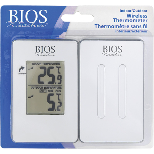 Thermom&egrave;tre sans fil int&eacute;rieur/ext&eacute;rieur, Sans contact, Analogique, 31-158°F (-35-70°C) The Estey Group