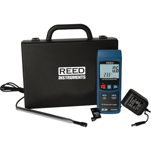 Hot Wire Thermo-Anemometer Kit, Data Logging, 0.4 - 30 m/sec Air Velocity Range The Estey Group