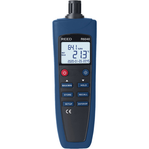 Psychrometer/Thermo-Hygrometer, 0% - 99.9% RH, -4°- 158° F ( -20° - 70° C ) The Estey Group