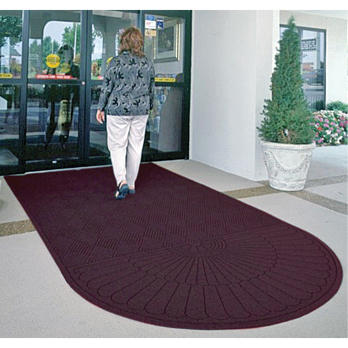 Waterhog&reg; Eco Matting, Wiper/Scraper, 3' x 6' x 3/8", Maroon The Estey Group