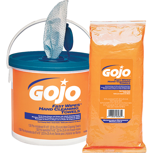 Serviettes nettoyantes Fast Wipes, 130 lingettes, 10" x 9" The Estey Group