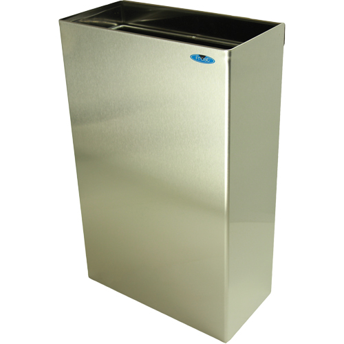 Wall Mounted Waste Receptacles, Stainless Steel, 11 US gal. The Estey Group