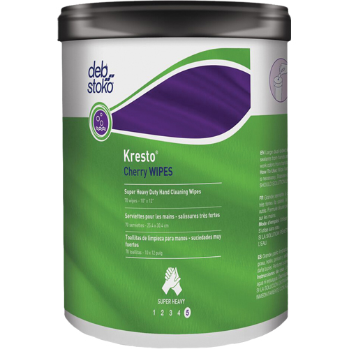 Kresto&reg; Cherry Wipes, 70 Wipes, 10" x 12" The Estey Group
