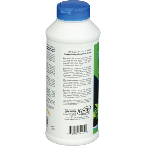 Nettoyant pour les mains biod&eacute;gradable, Poudre, 0,406 lb, Bouteille, Parfum&eacute; The Estey Group