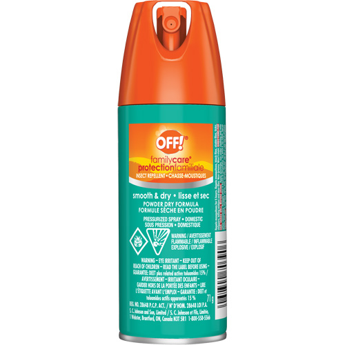 Insectifuge Off! Family Care, DEET &agrave; 15 %, A&eacute;rosol, 2,5 oz. The Estey Group