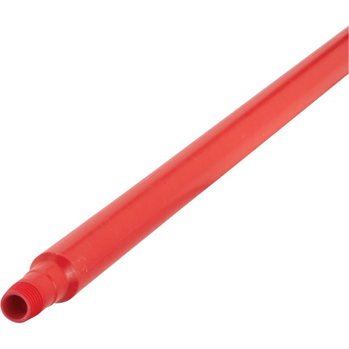Ultra Hygiene Handle, Broom/Scraper/Squeegee, Red, Ergonomic, 59" L The Estey Group
