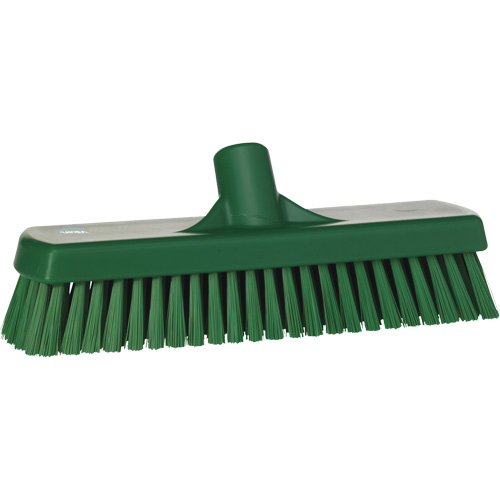 Deck & Wall Scrub Brush, Stiff Bristles, 12", Polyester, Green The Estey Group
