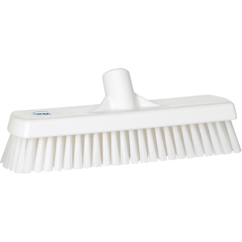 Deck & Wall Scrub Brush, Stiff Bristles, 12", Polyester, White The Estey Group