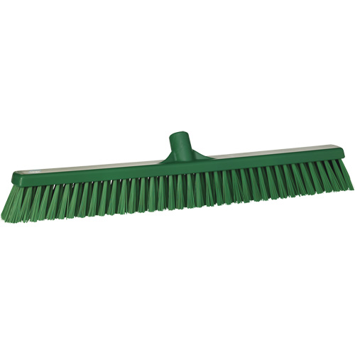 Balai-brosse &agrave; soies combin&eacute;es, Crins Cors&eacute;/Fin, 24", Polyester, Vert The Estey Group