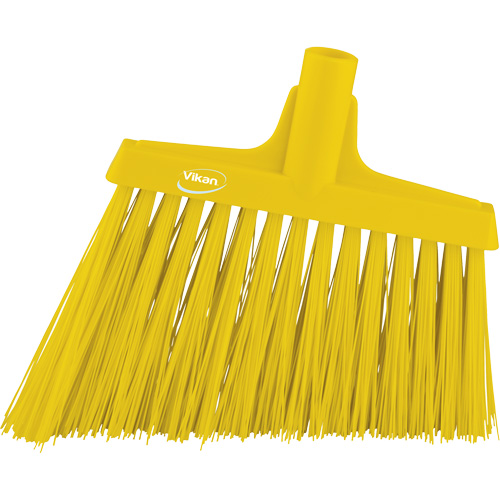Angle Broom Head, X-Coarse Bristles, 12", Polyester, Yellow The Estey Group