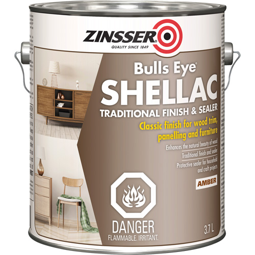 Scellant &agrave; la gomme-laque Zinsser Bulls Eye, Ambr&eacute;e, 3,7 L The Estey Group