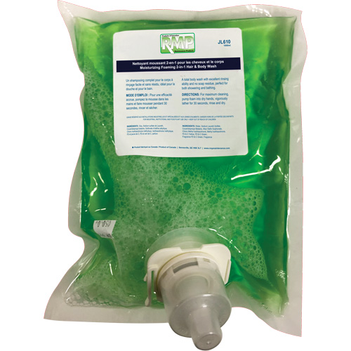 Savon hydratant pour le corps et les cheveux, 1 L, Pomme verte, Sac-cartouche The Estey Group