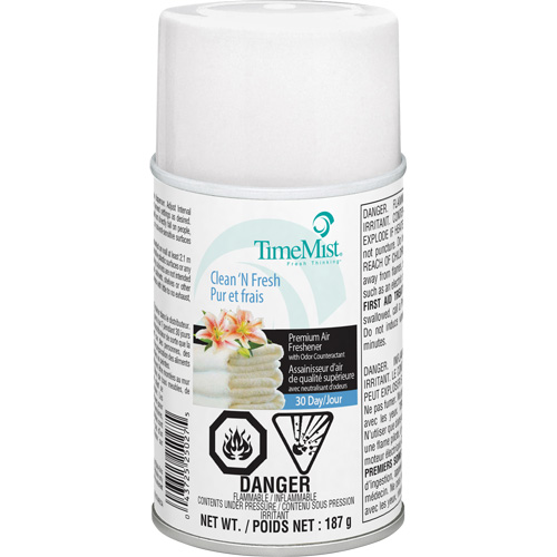 TimeMist&reg; Industrial Strength Air Freshener, Clean & Fresh, Aerosol Can/Cartridge The Estey Group