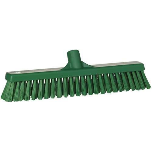 T&ecirc;te de balai-brosse &agrave; soies combin&eacute;es, Crins Cors&eacute;/Fin, 16-1/2", Polyester, Vert The Estey Group