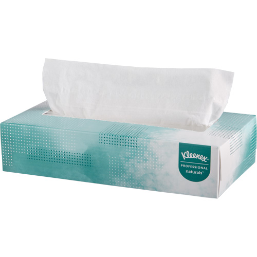 Kleenex&reg; Naturals Facial Tissues, 2 Ply, 8.4" L x 8" W, 125 Sheets/Box The Estey Group