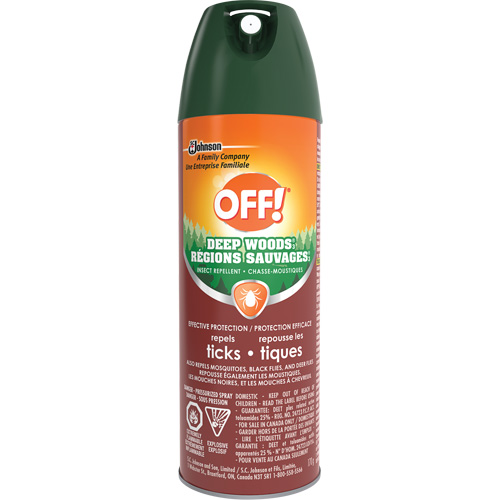 OFF! Deep Woods&reg; Tick Repellent, 25% DEET, Aerosol, 170 g The Estey Group