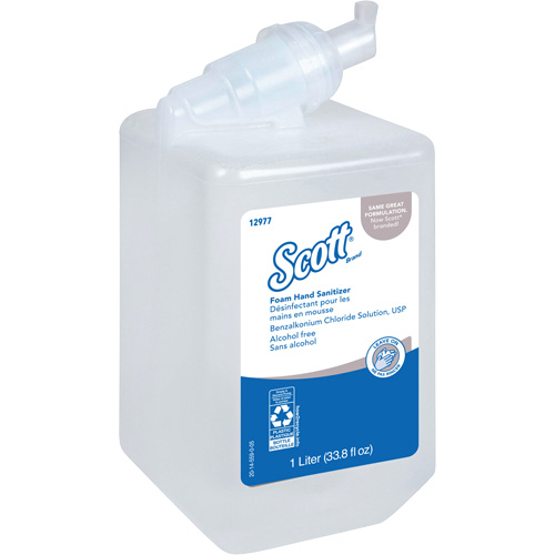 D&eacute;sinfectant en mousse sans alcool pour les mains Essential de Scott, 1000 ml, Cartouche de recharge, 0% alcool The Estey Group