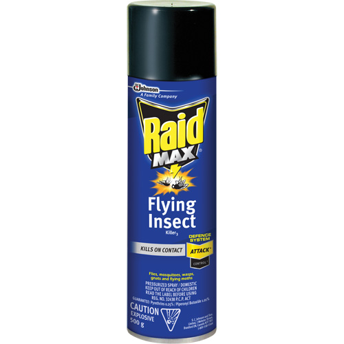 Raid&reg; Max&reg; Flying Insect Killer, 500 g, Aerosol Can, Solvent Base The Estey Group