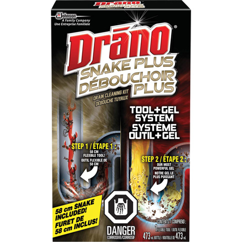 Trousse de furet et gel d&eacute;boucheur pour tuyaux de Drano The Estey Group