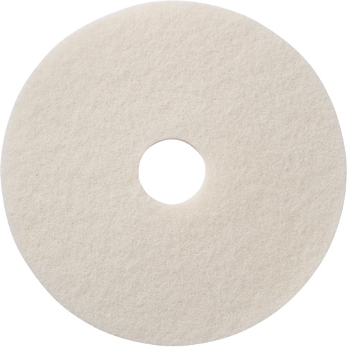Tampons &agrave; polir pour planchers, 12", Polissage, Blanc The Estey Group